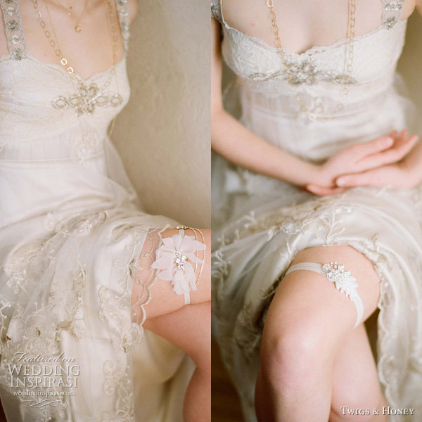 twigs and honey 2012 bridal garter