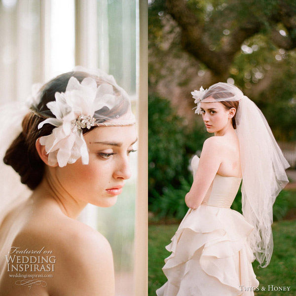 twigs and honey 2012 collection halo bridal veil