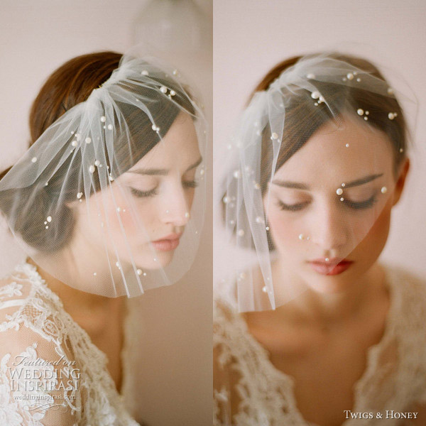 twigs and honey 2012 new collection tulle veil