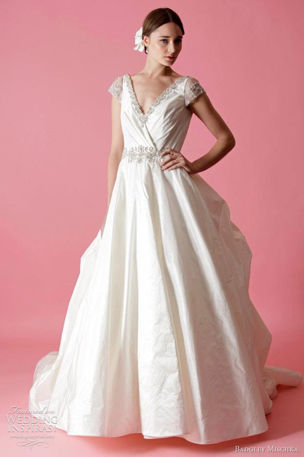 Elegant wedding dresses from Badgley Mischka Fall Winter 20122013 bridal 