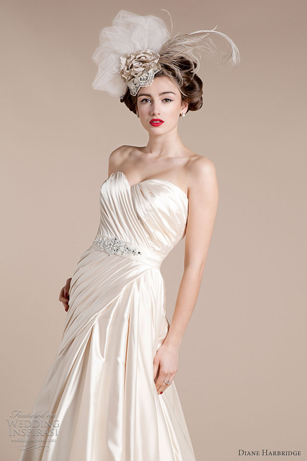 Angelina wedding dress inspired by 1930s vintage fashion featuring lace