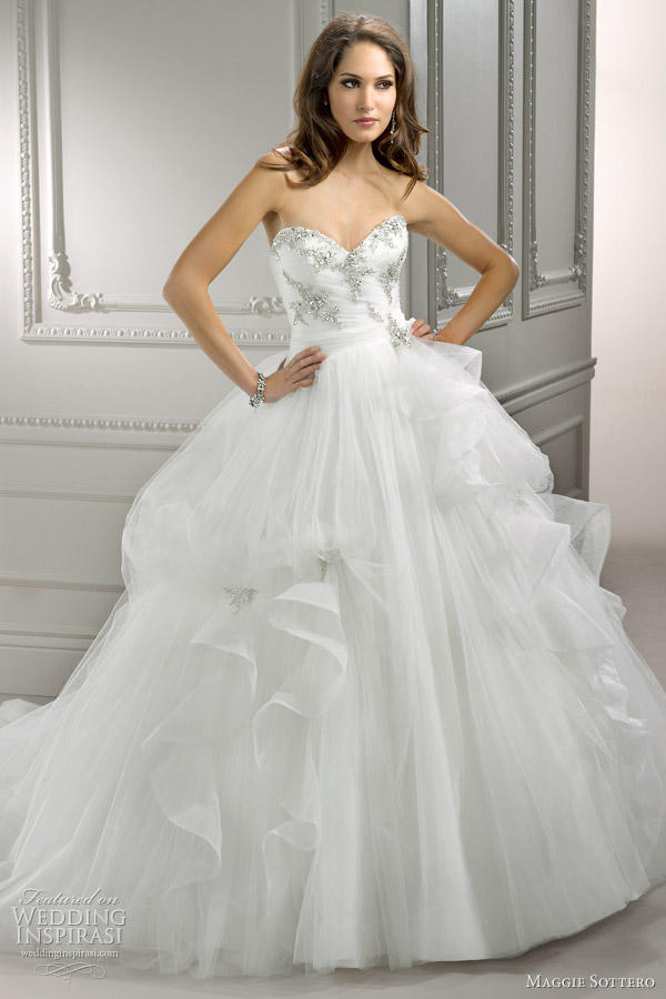 Above Adrianna fit and flare embellished corded lace and tulle gown with 