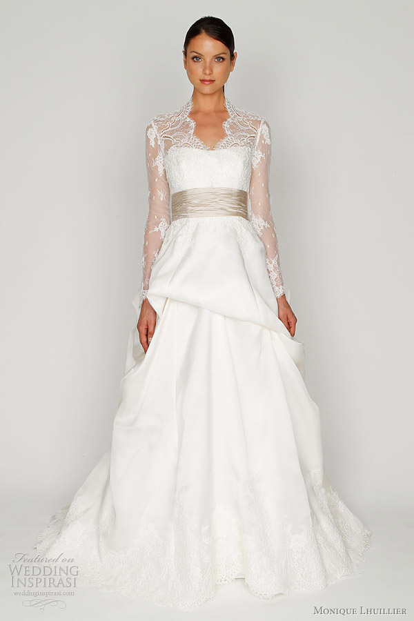 More Bliss by Monique Lhuillier wedding gowns on the next page More Bliss by Monique Lhuillier wedding gowns on the next page