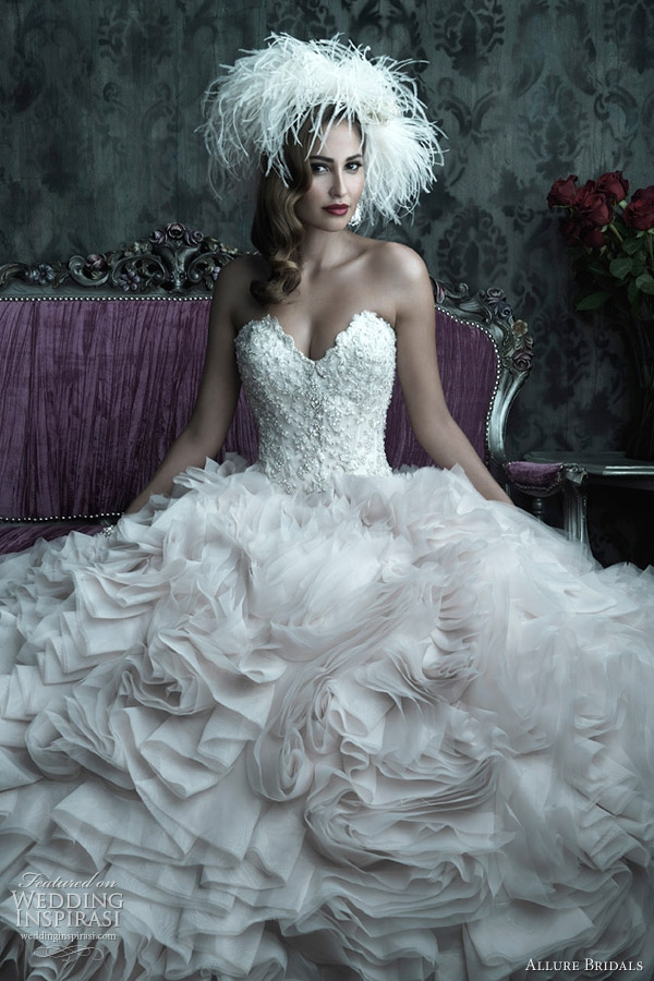 These gorgeous wedding dresses are from Allure Bridals Fall 2012 couture