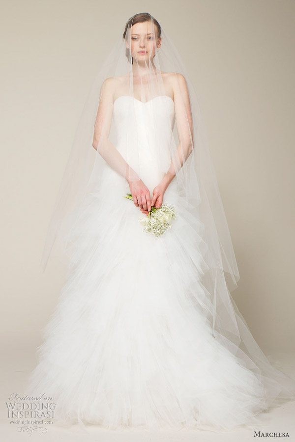 Love the romantic wedding dresses from Marchesa Spring 2013 bridal 