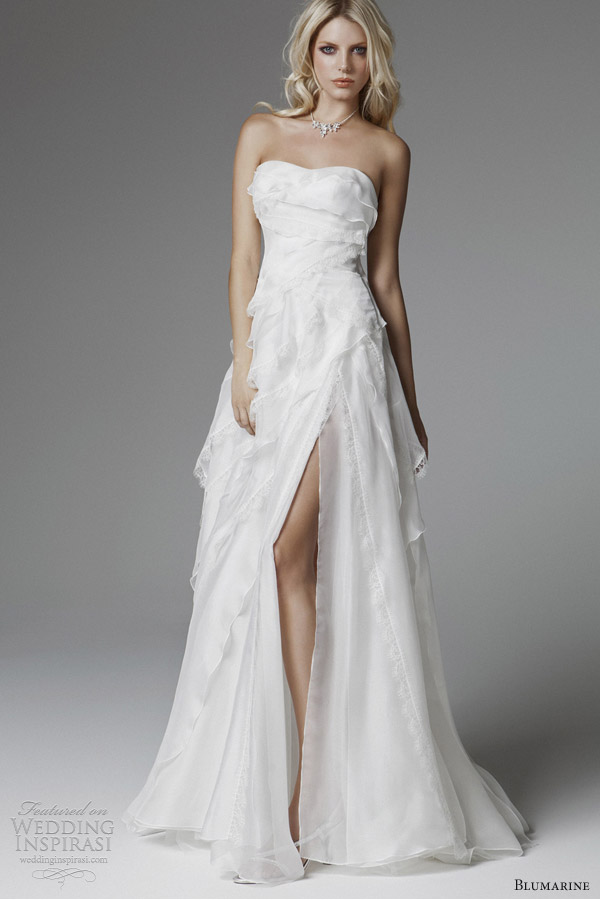 wedding dress slit