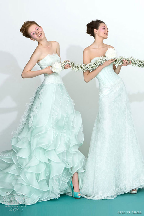 atelier aimee 2013 mint green wedding dresses