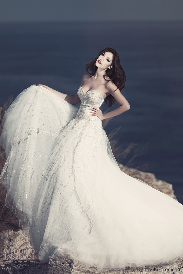julia kontogruni wedding dresses 2013 strapless ball gown