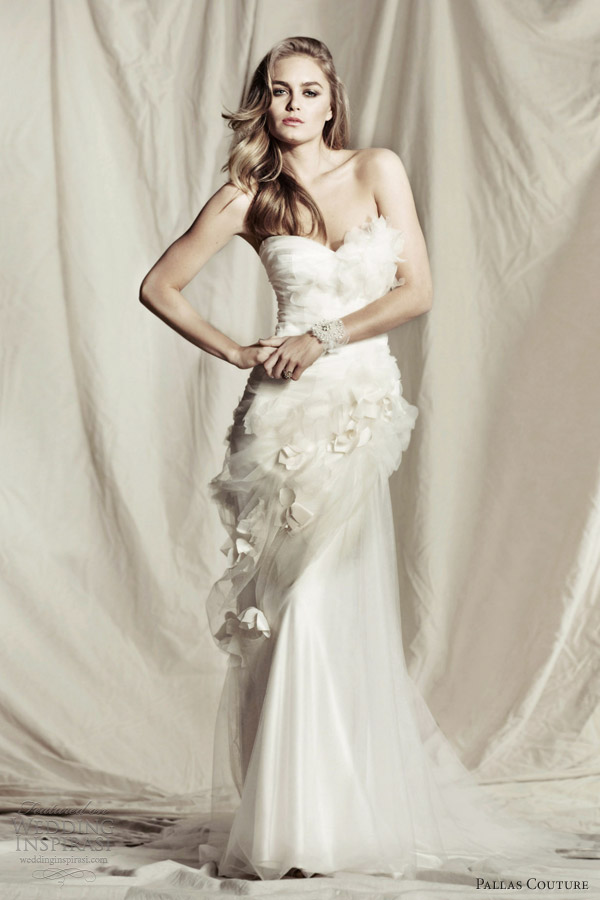 pallas couture wedding dresses 2013 2014 destinee adorabella strapless bridal gown
