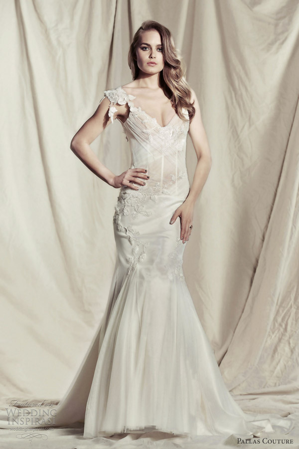 pallas couture wedding dresses 2013 2014 primella gown straps