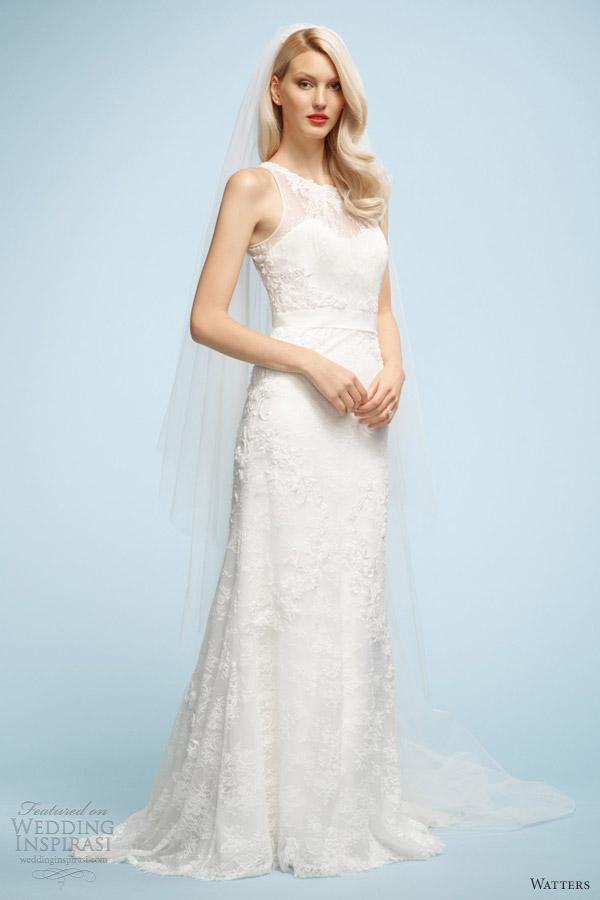 watters wedding dresses spring 2013 sonia sleeveless gown
