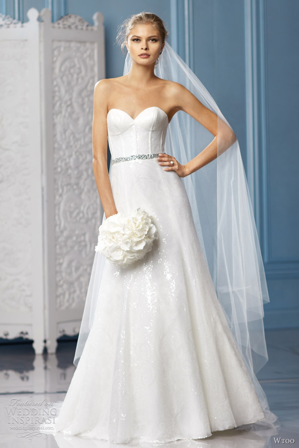 wtoo bridal 2013 charlize wedding dress strapless