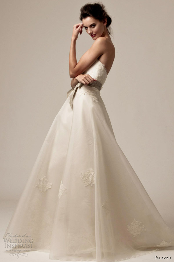 palazzo bridal 2013 wedding dresses dawn strapless
