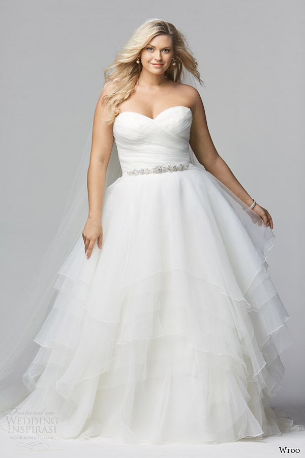 ... spring 2014 strapless plus sized wedding dress style 12011 cecilia
