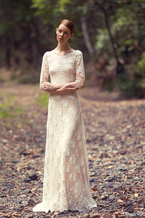 george wu bridal 2014 blooms of eden wedding dress George Wu: Kolekcija za kraljicu