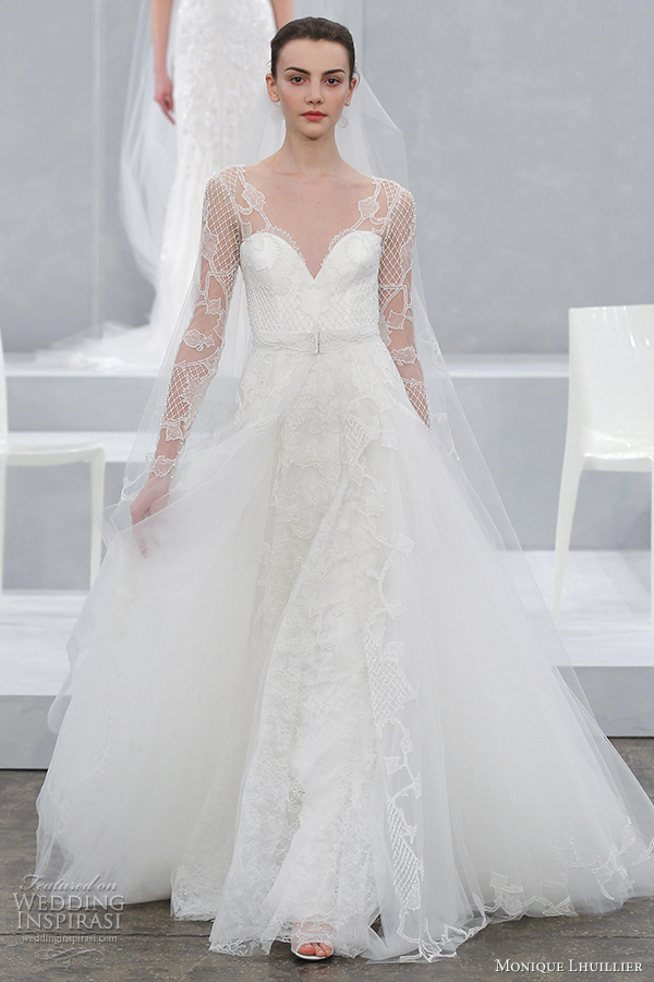 monique lhuillier bridal spring 2015 wedding dress karlotta gown with ...