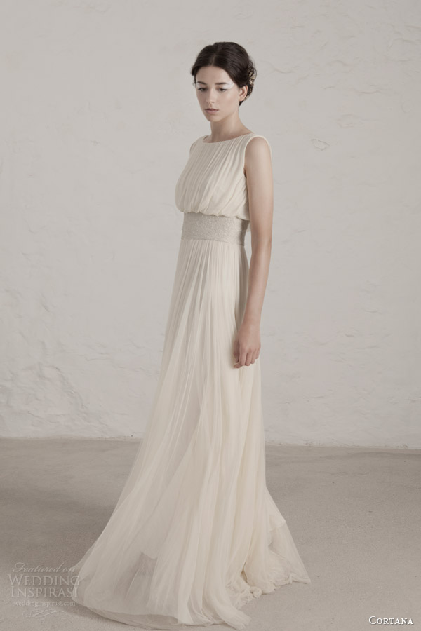 cortana wedding dresses 2015 degas sleeveless draped gown