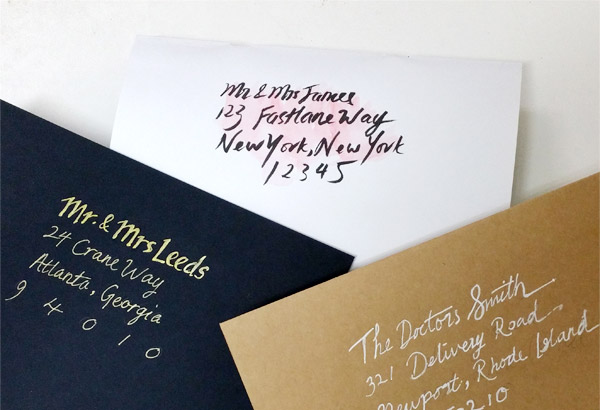 Diy wedding invitations calligraphy