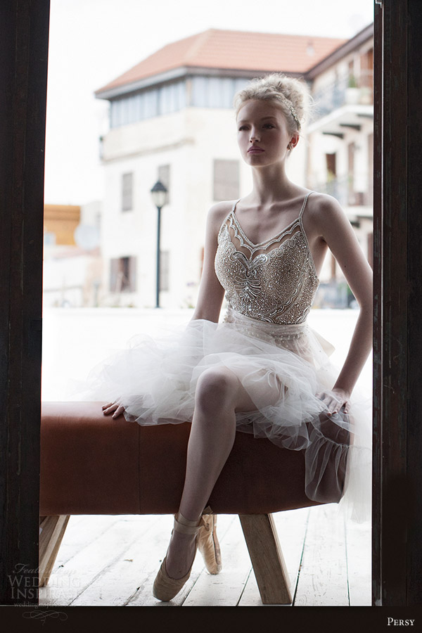 persy spring 2016 bridal sleeveless ballerina wedding dress tulle skirt exquisitely embellished bodice