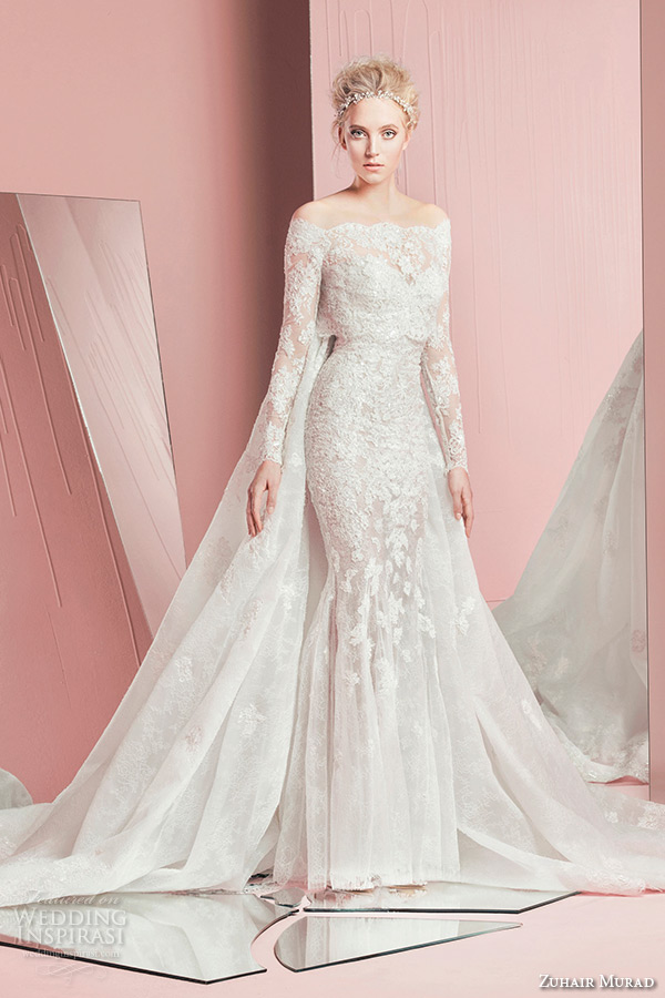 zuhair-murad-spring-summer-2016-bridal-strapless-sweetheart-neckline-lace-embroidery-long-sleeves-bolero-white-sheath-wedding-dress-petra-with-cape-watteau-train.jpg