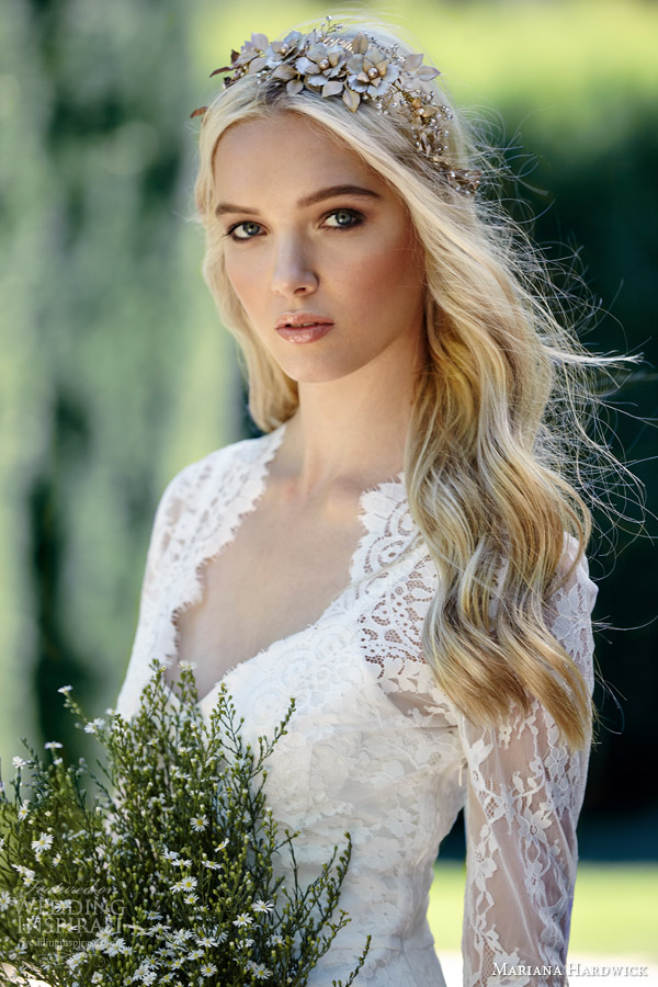 mariana hardwick bride 2015 villa parma ivy long sleeve lace gown peplum close up ashley lace bodice