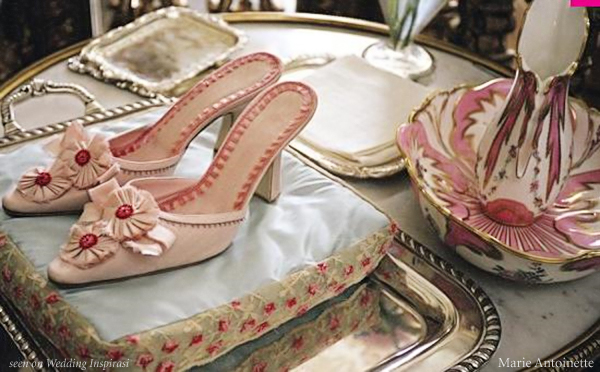 marie antoinette pink shoes kirsten dunst