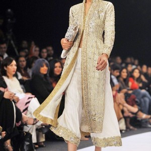Wedding dress designer Aeisha Varsey Aisha creation at Pakistan Fashion Week
