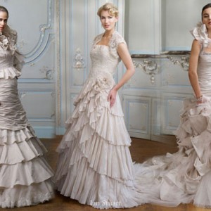 It's full of ruffles, my fair lady - wedding gowns by Ian Stuart