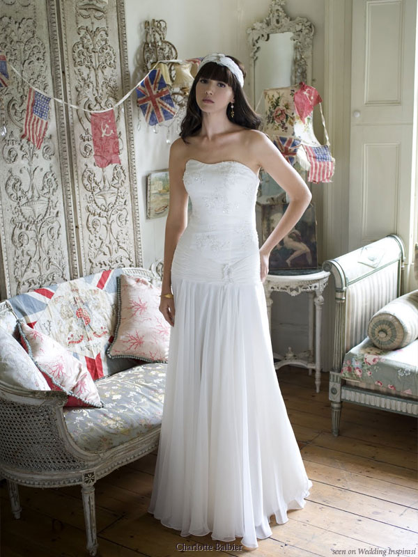 Wedding dress from UK designer Charlotte Balbier boutique 2010 collection