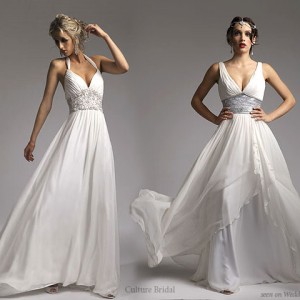 Culture bridal couture white grecian wedding