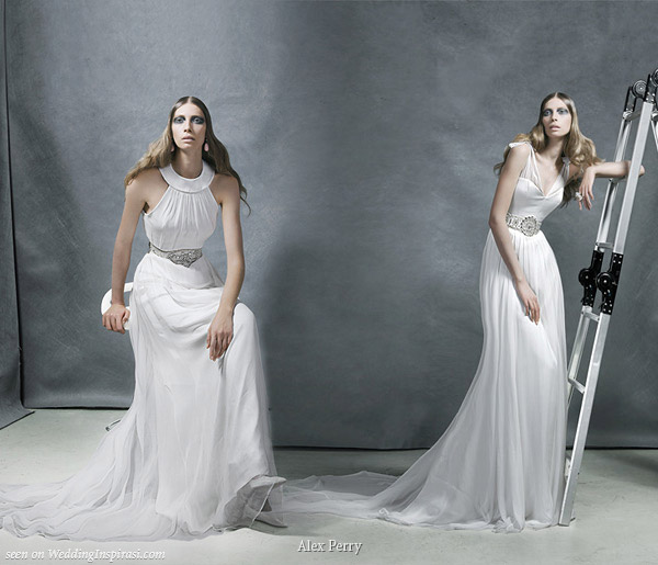 Wedding dresses from Australian designer Alex Perry ready to wear bridal collection