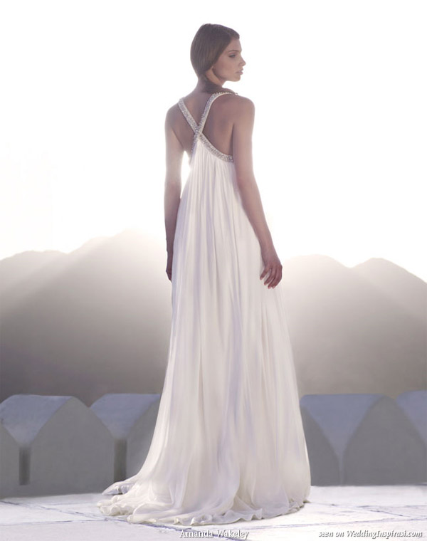 Amanda Wakeley Sposa Bridal collection 09/10 Superfine jersey dress with swarovski beaded straps