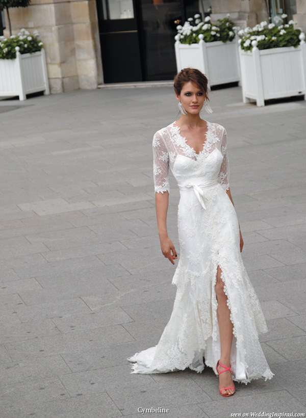 Beautiful, modest wedding dress from Cymbeline Paris 2010 collection