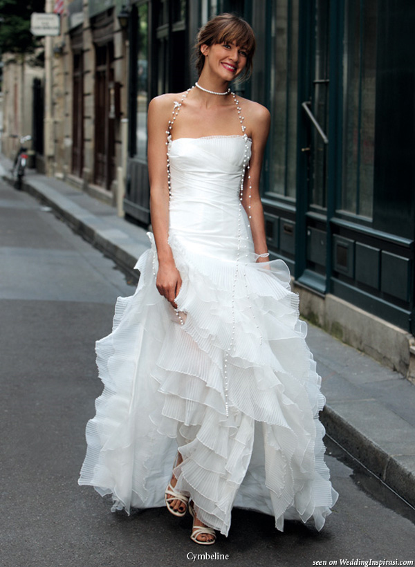 Beautiful strapless wedding dress from Cymbeline Paris 2010 bridal collection