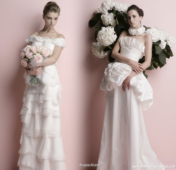 Acquachiara wedding gowns 2010 bridal collection - felicia and coronilla dresses