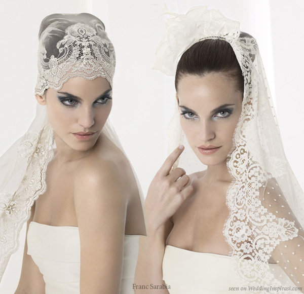 Franc Sarabia velos collection romantic veils and lace mantilla