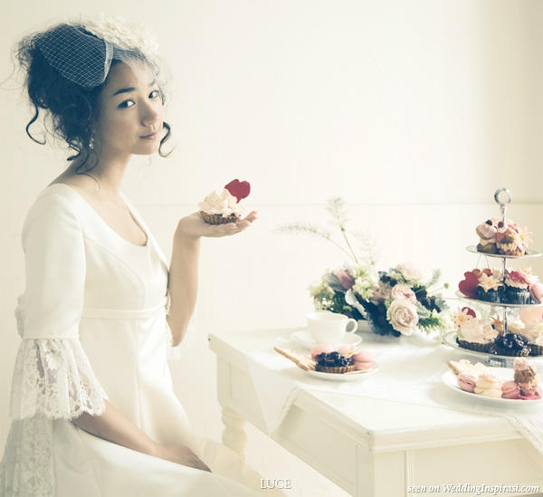 Pretty as a cupcake- Romantic, modest wedding gowns from LUCE classica magazine photo shoot