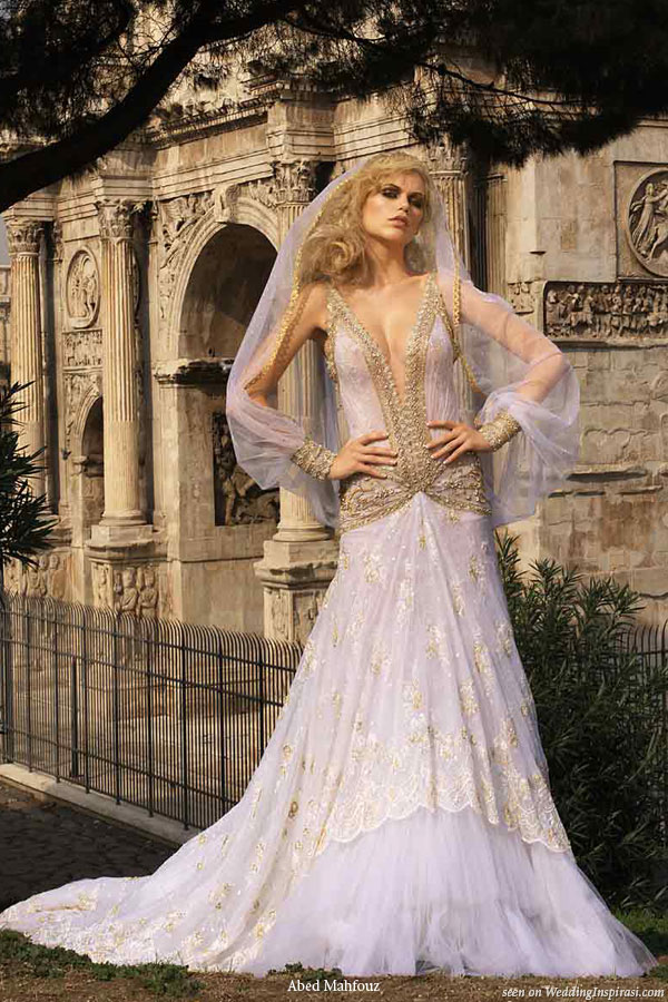 Sexy wedding gown from Abed Mahfouz 2008 bridal collection