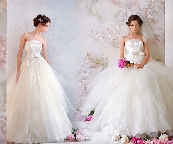 Russian ballerina ballgown style wedding gown by Papilio Russian ballerina ballgown style wedding gown by Papilio