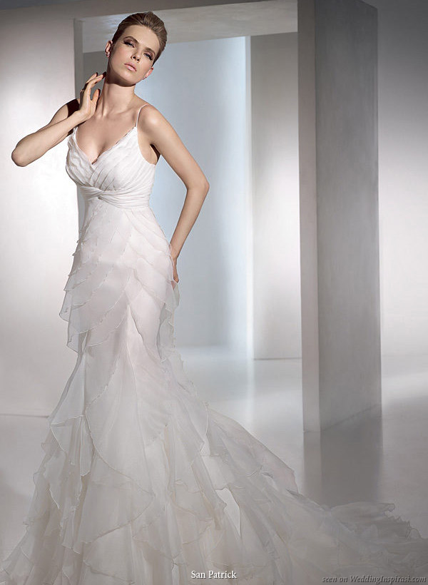Eos ruffle bridal gown from San Patrick 2010 bridal collection