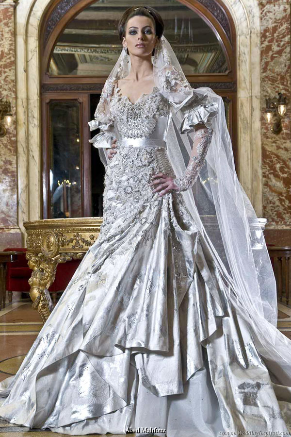 Luxurious wedding dress from Abed Mahfouz 2009 collection