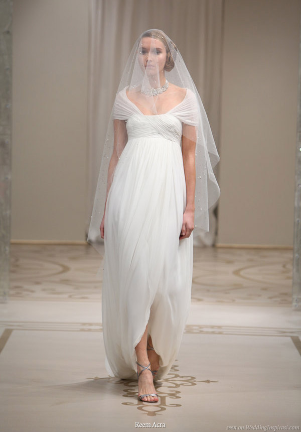 Modern - flower petal shaped wedding gown by Reem Acra