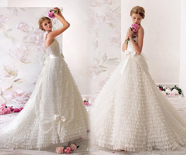 Prima ballerina ruffle bridal gown - sweet attire for your wedding day from Papilio Prima ballerina ruffle bridal gown - sweet attire for your wedding day from Papilio