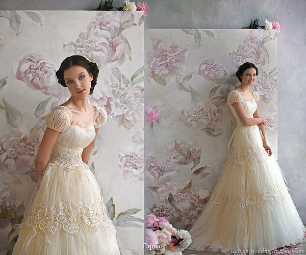 Sweet, romantic wedding dresses fit for a princess by Papilio