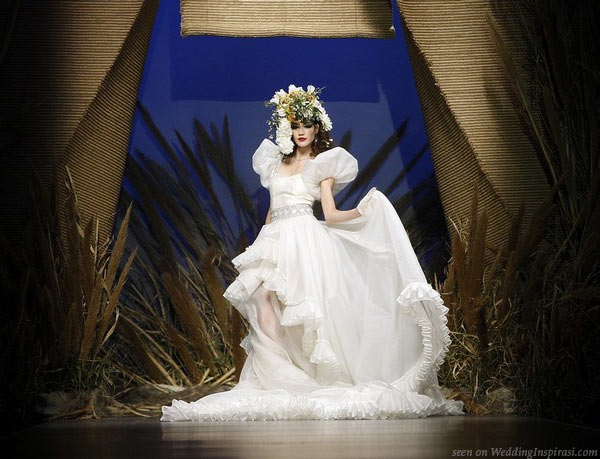 Francis Monesinos wedding dress at Bridal Fashion Week in Barcelona, Spain 2010