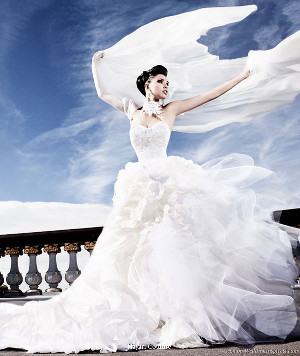 Hayari Couture paris bridal collection - beautiful wedding gown photo shoot