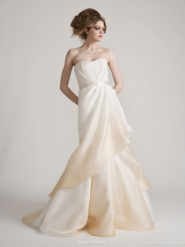 Valentina gradated tone wedding dress from Junko Yoshioka bridal collection spring 2011 