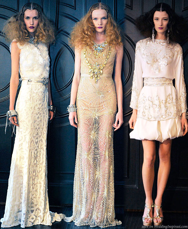 Naeem Khan Spring Summer 2010 short dress and long evening gowns