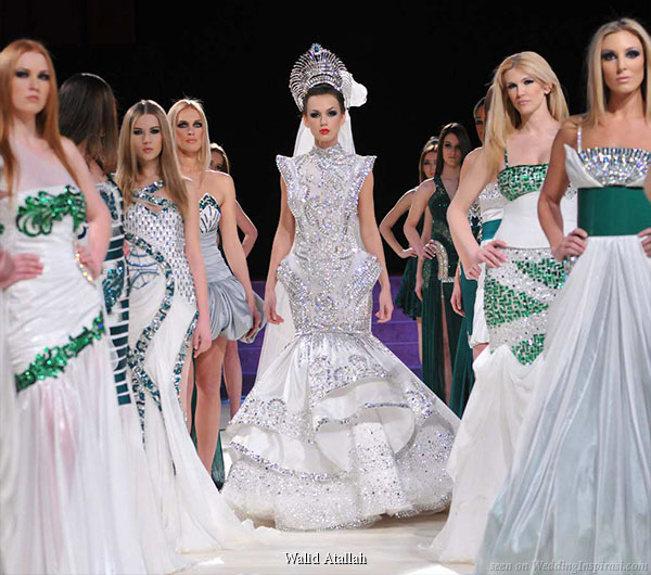 Wedding dress finale presented by Walid Atallah Couture at New York Fashion Week 2010