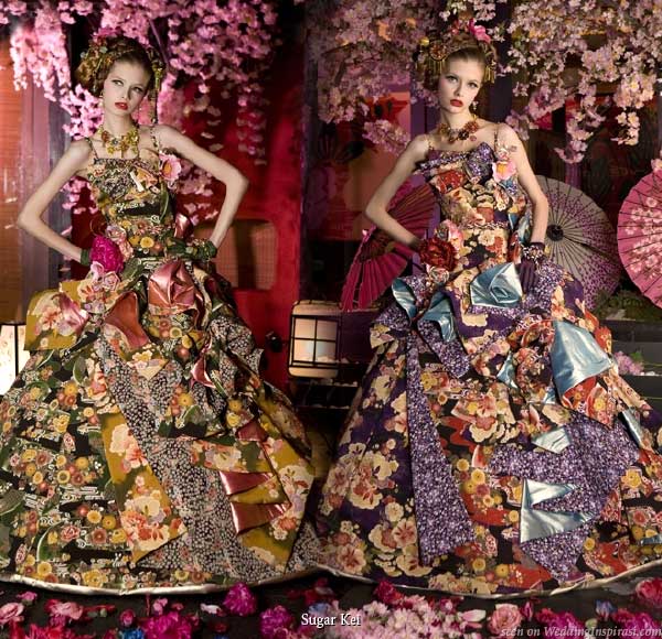 Unique outrageous pompous - well decorated wedding dress Unique outrageous pompous - well decorated wedding dress